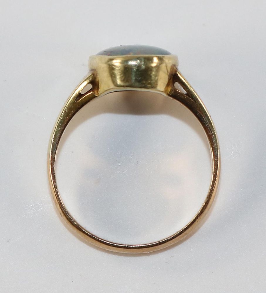 Große Abbildung Nr.3: 127-2171 Opalring 750 GG.: (Schmuck, Ringe)
