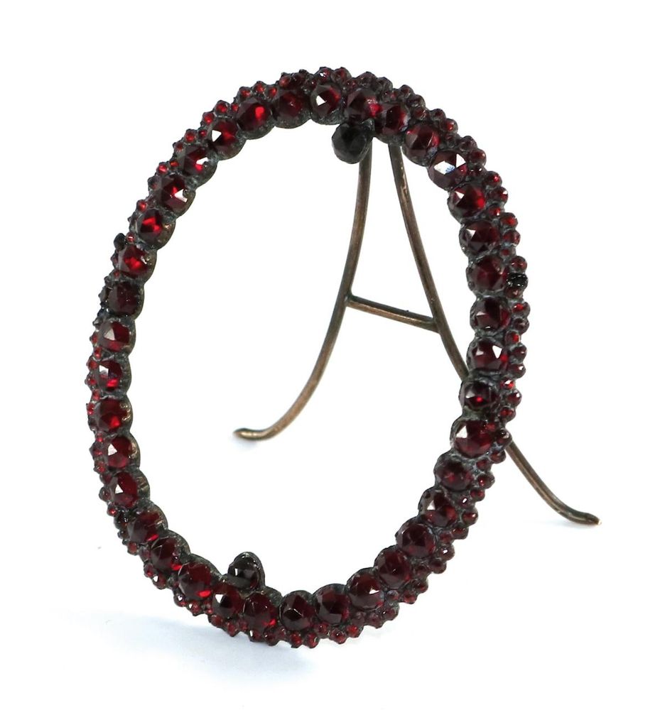 Große Abbildung Nr.1: 127-2181 Schmuckrahmen mit Granat.: (Schmuck)