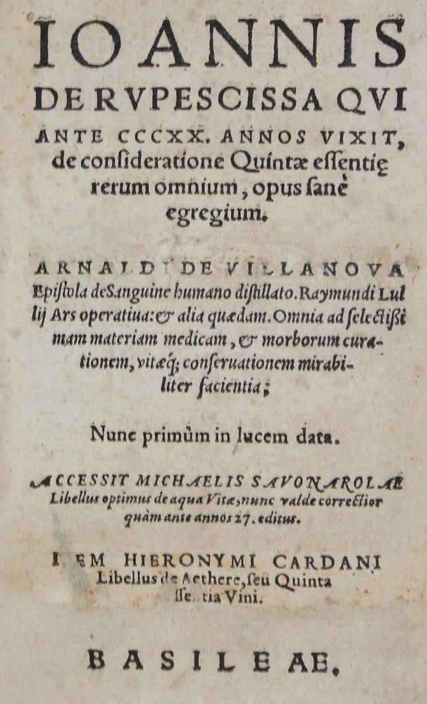 Große Abbildung Nr.1: 127-220 Johannes de Rupescissa.: (Aus der Sammlung Professor Dr.Dr.Johannes Büttner Teil 1)