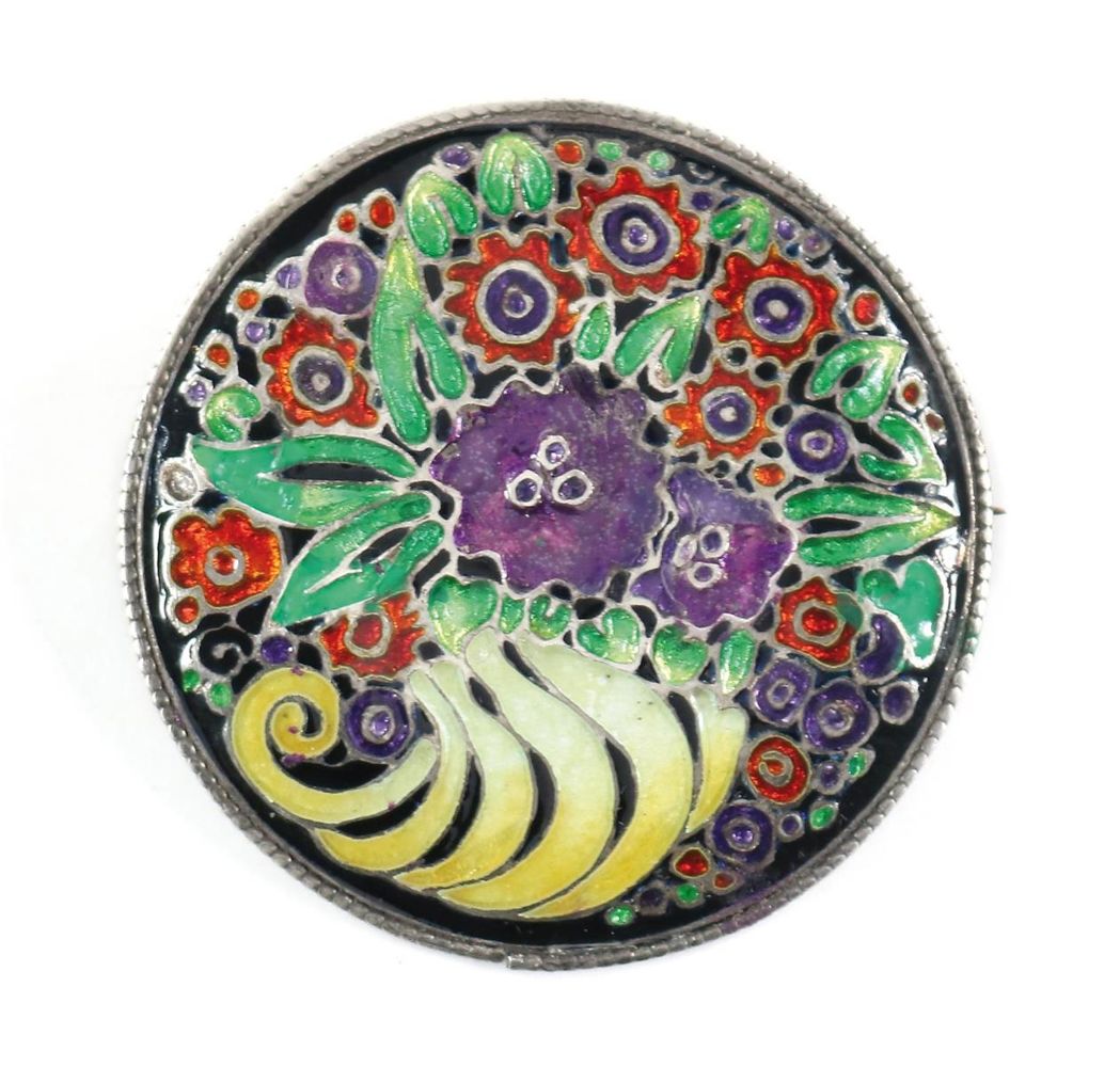 Große Abbildung Nr.1: 127-2200 Th. Fahrner Blütenbrosche: (Schmuck, Theodor Fahrner)
