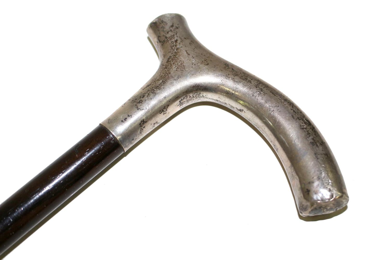 Große Abbildung Nr.2: 127-2234 Gehstock u. Lokomotive.: (Silber)