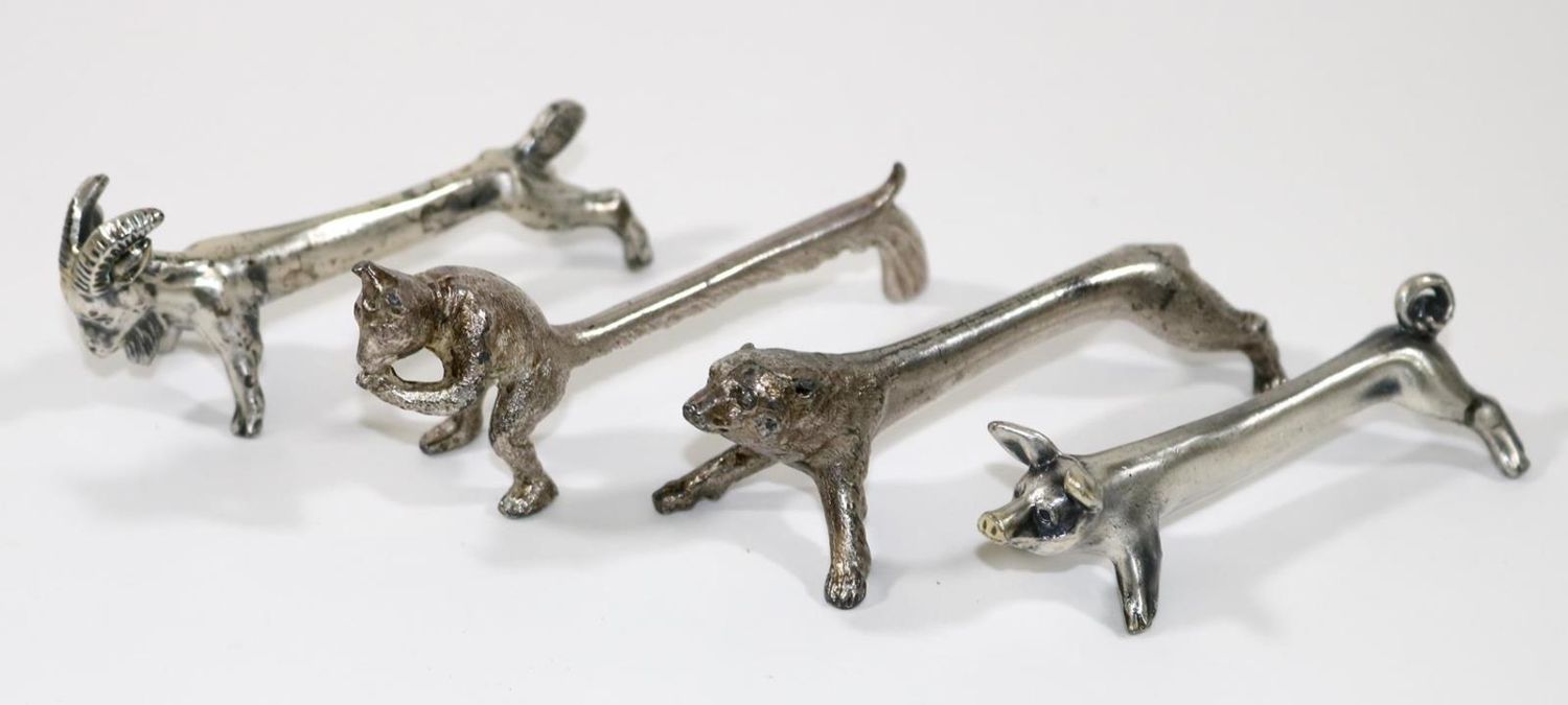 Große Abbildung Nr.1: 127-2239 Messerbänke Art Déco.: (Silber)
