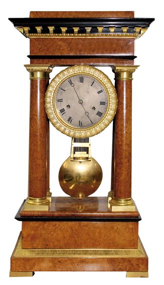 Große Abbildung Nr.1: 127-2267 Große Säulen Pendule.: (Uhren)