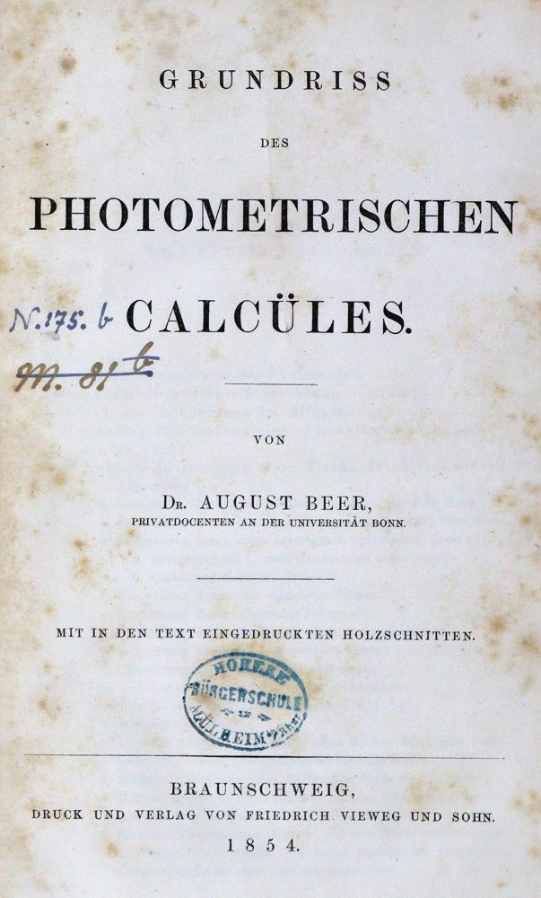 Große Abbildung Nr.1: 127-23 Beer,A.: (Aus der Sammlung Professor Dr.Dr.Johannes Büttner Teil 1)
