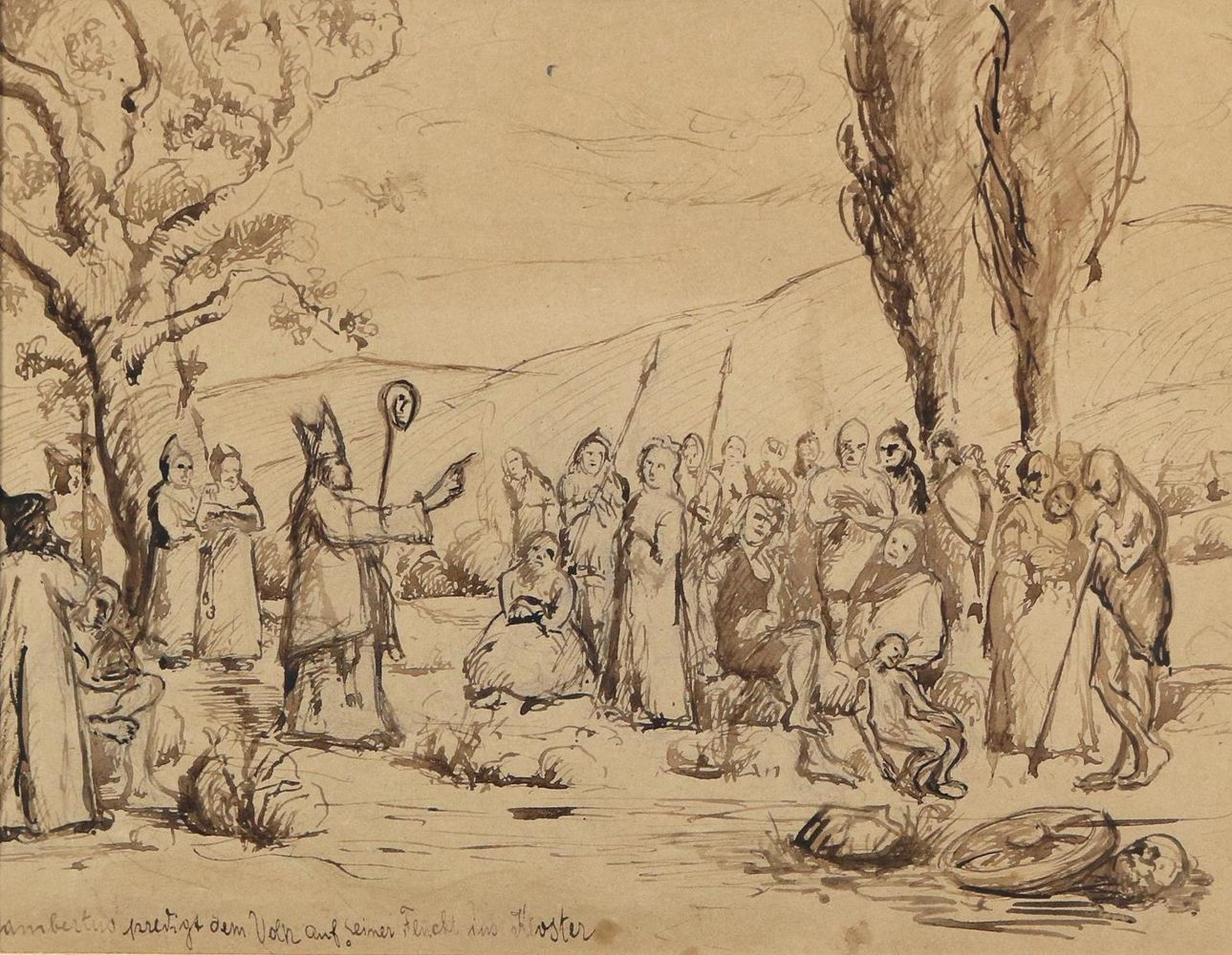 Große Abbildung Nr.1: 127-2376 Heiliger Lambertus: (Varia, Christliches)