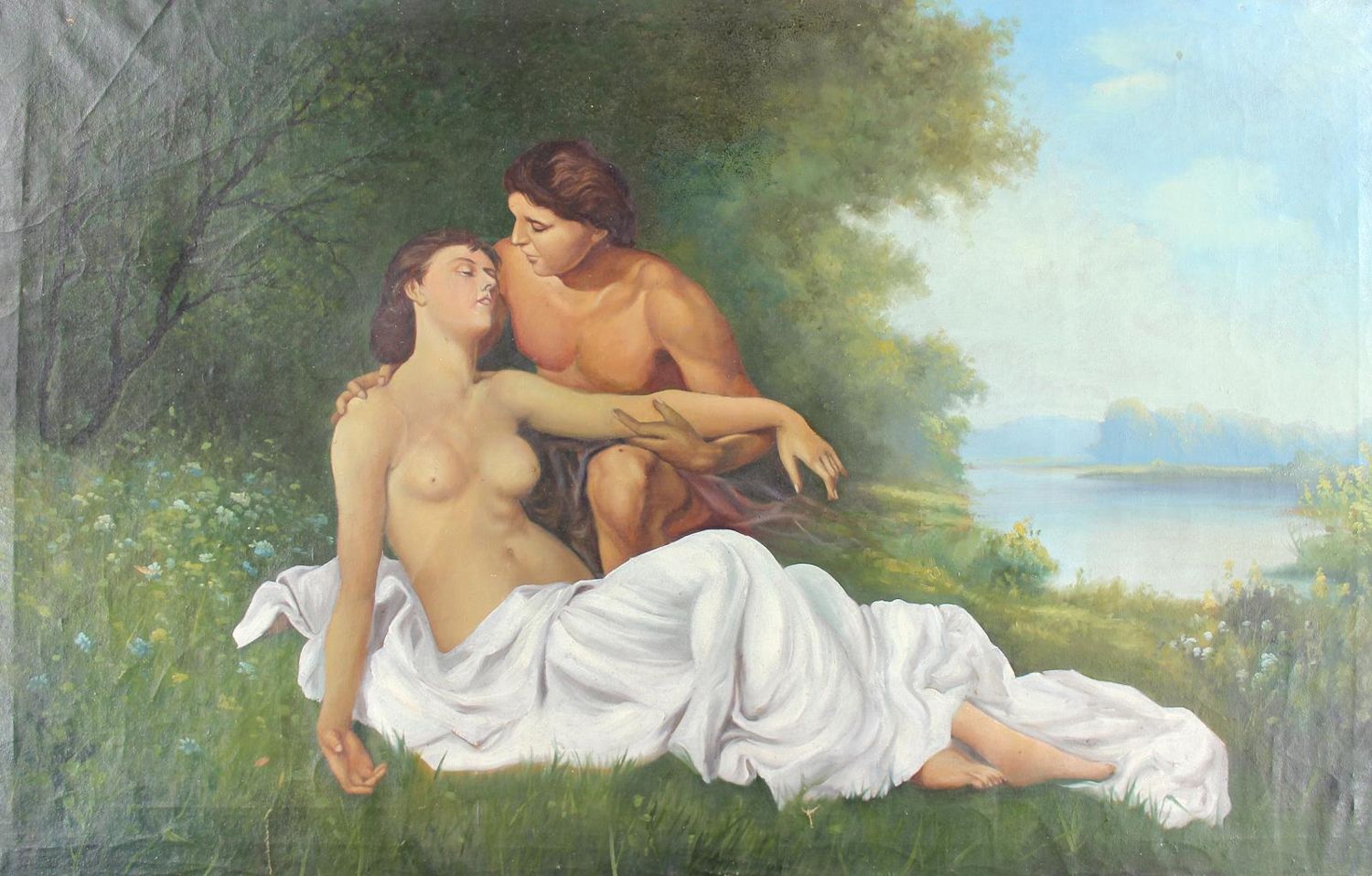 Große Abbildung Nr.1: 127-2382 Liebespaar.: (Varia, Erotika - Galantes)
