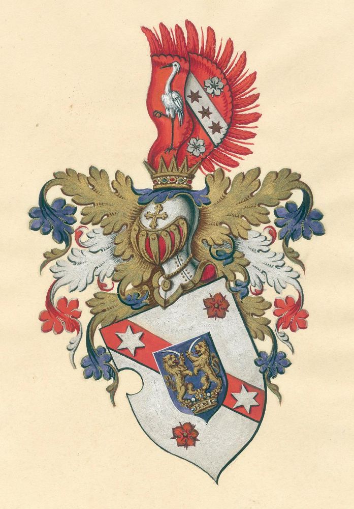 Große Abbildung Nr.3: 127-2386 Wappen.: (Varia, Genealogie und Heraldik)