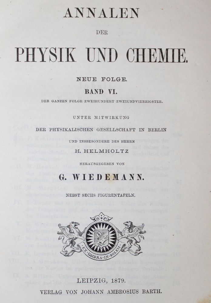 Große Abbildung Nr.1: 127-239 Kohlrausch,F.: (Aus der Sammlung Professor Dr.Dr.Johannes Büttner Teil 1)