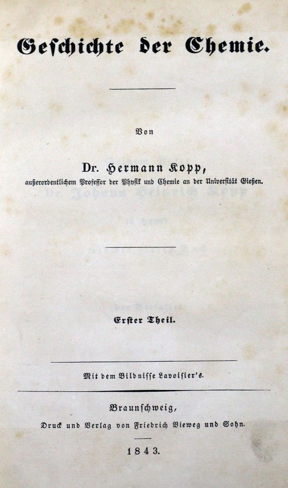 Große Abbildung Nr.1: 127-245 Kopp,H.: (Aus der Sammlung Professor Dr.Dr.Johannes Büttner Teil 1)