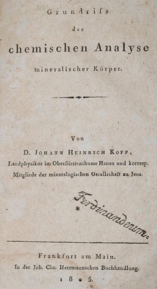 Große Abbildung Nr.1: 127-246 Kopp,J.H.: (Aus der Sammlung Professor Dr.Dr.Johannes Büttner Teil 1)
