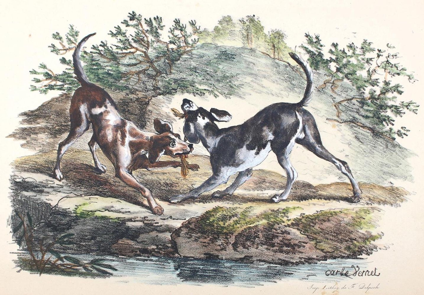 Große Abbildung Nr.4: 127-2487 Delpech, Francois-Séraphin: (Varia, Kynologie)