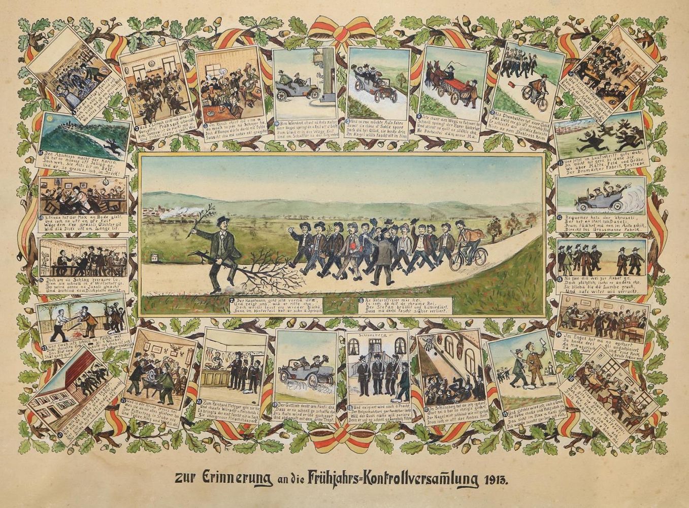 Große Abbildung Nr.1: 127-2490 Kontrollversammlung.: (Varia, Militaria)