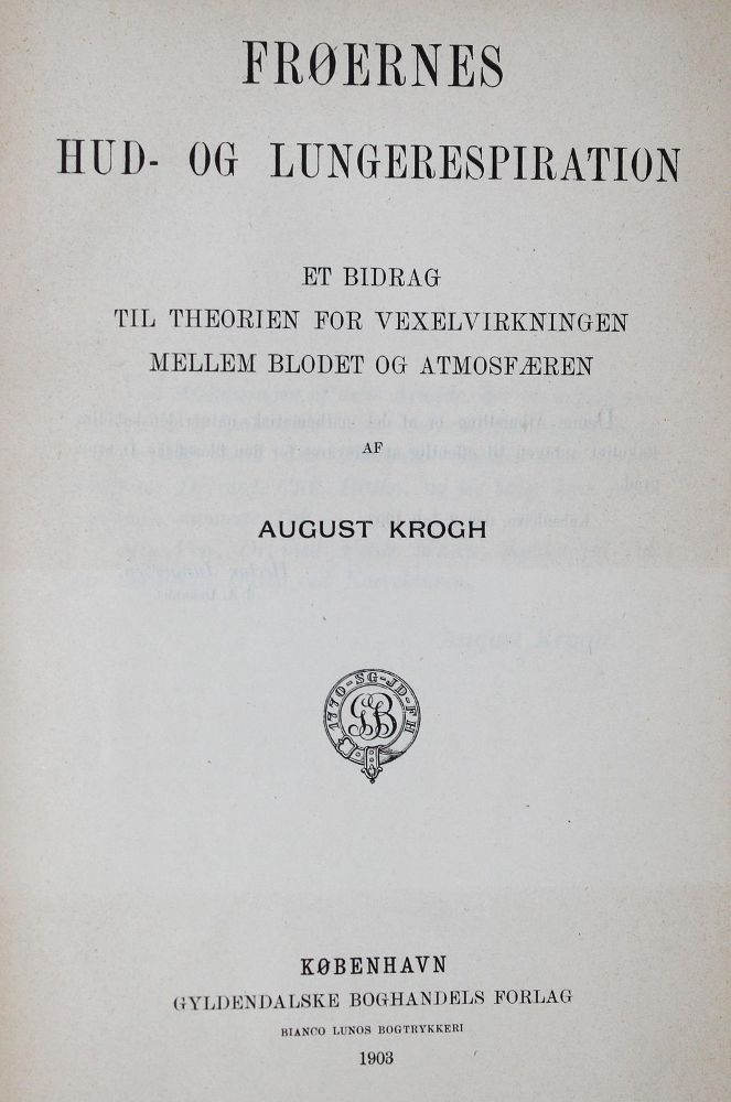 Große Abbildung Nr.1: 127-251 Krogh,A.: (Aus der Sammlung Professor Dr.Dr.Johannes Büttner Teil 1)