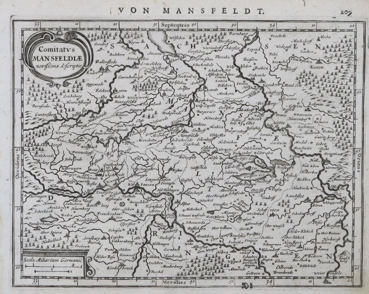 Große Abbildung Nr.1: 127-2625 Comitatus Mensfeeldiae (...).: (Deutschland)