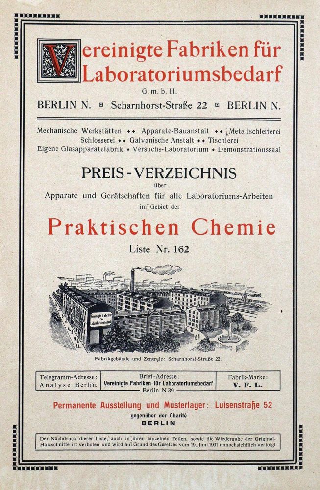 Große Abbildung Nr.1: 127-263 Laborbedarf.: (Aus der Sammlung Professor Dr.Dr.Johannes Büttner Teil 1)