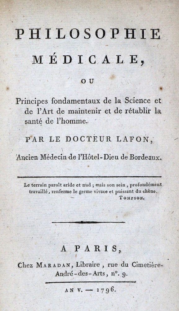 Große Abbildung Nr.1: 127-264 Lafon,(J.B.).: (Aus der Sammlung Professor Dr.Dr.Johannes Büttner Teil 1)