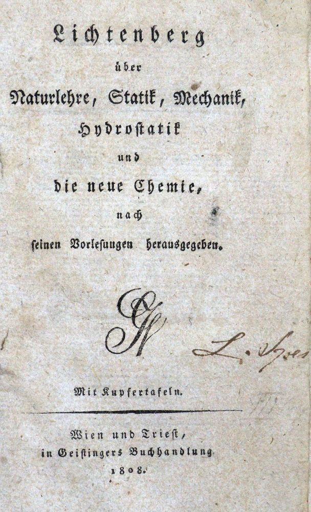 Große Abbildung Nr.2: 127-277 Lichtenberg,(C.G.).: (Aus der Sammlung Professor Dr.Dr.Johannes Büttner Teil 1)