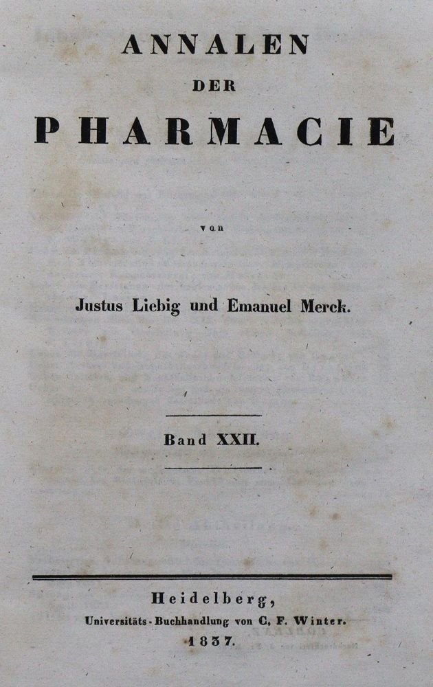 Große Abbildung Nr.1: 127-279 Liebig,J.v.: (Aus der Sammlung Professor Dr.Dr.Johannes Büttner Teil 1)