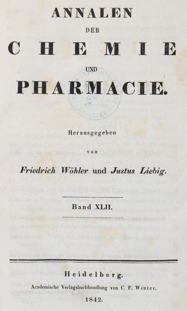 Große Abbildung Nr.2: 127-281 Liebig,J.v.: (Aus der Sammlung Professor Dr.Dr.Johannes Büttner Teil 1)