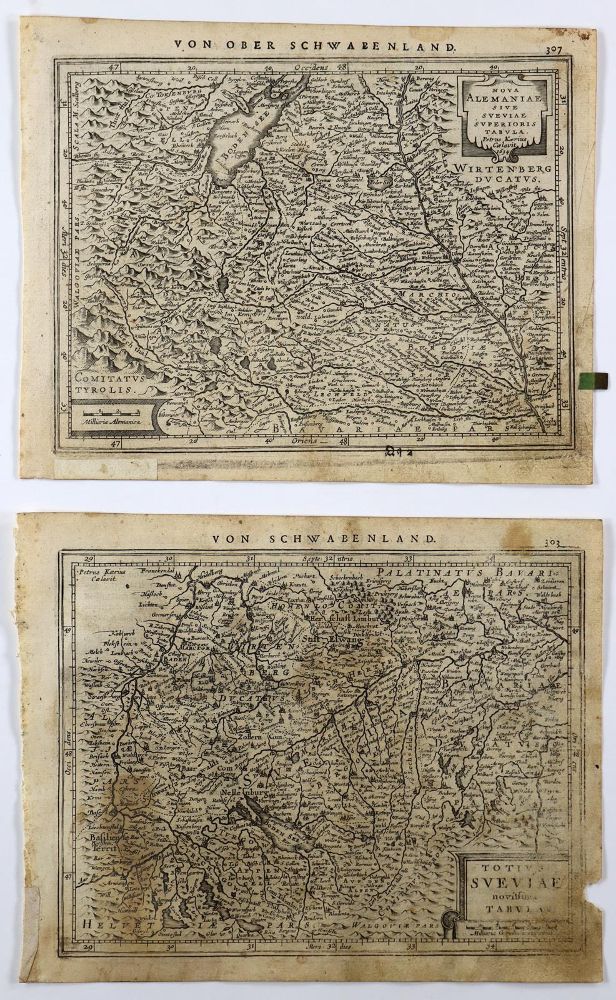 Große Abbildung Nr.3: 127-2885 Wirtenberg Ducatus. - Totius Sveviae (...).: (Deutschland)