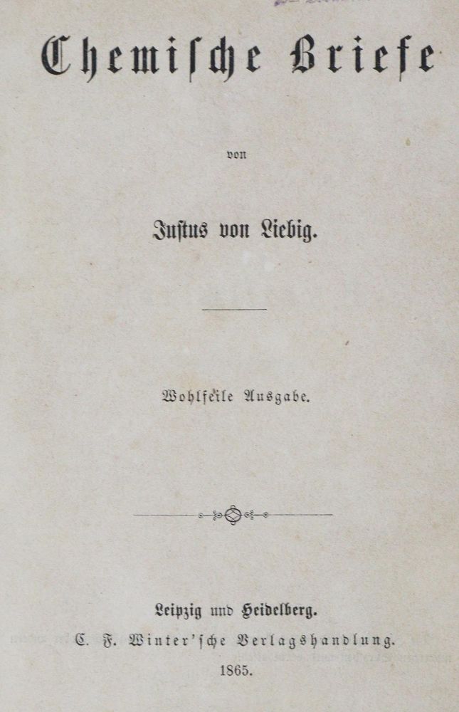 Große Abbildung Nr.1: 127-291 Liebig,J.v. u. Gay-Lussac.: (Aus der Sammlung Professor Dr.Dr.Johannes Büttner Teil 1)