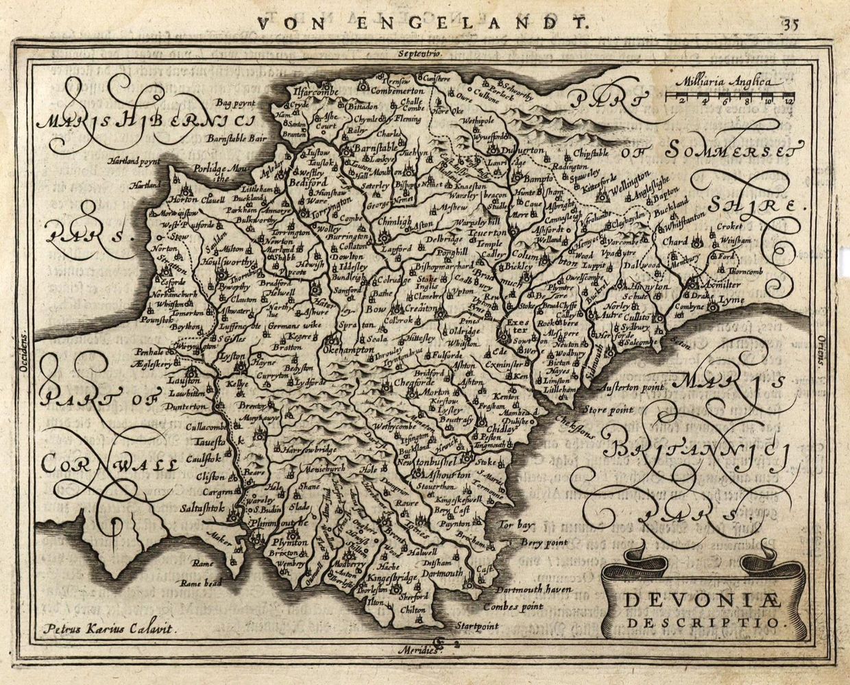 Große Abbildung Nr.1: 127-2953 Devoniae descritio.: (Ausland, England)