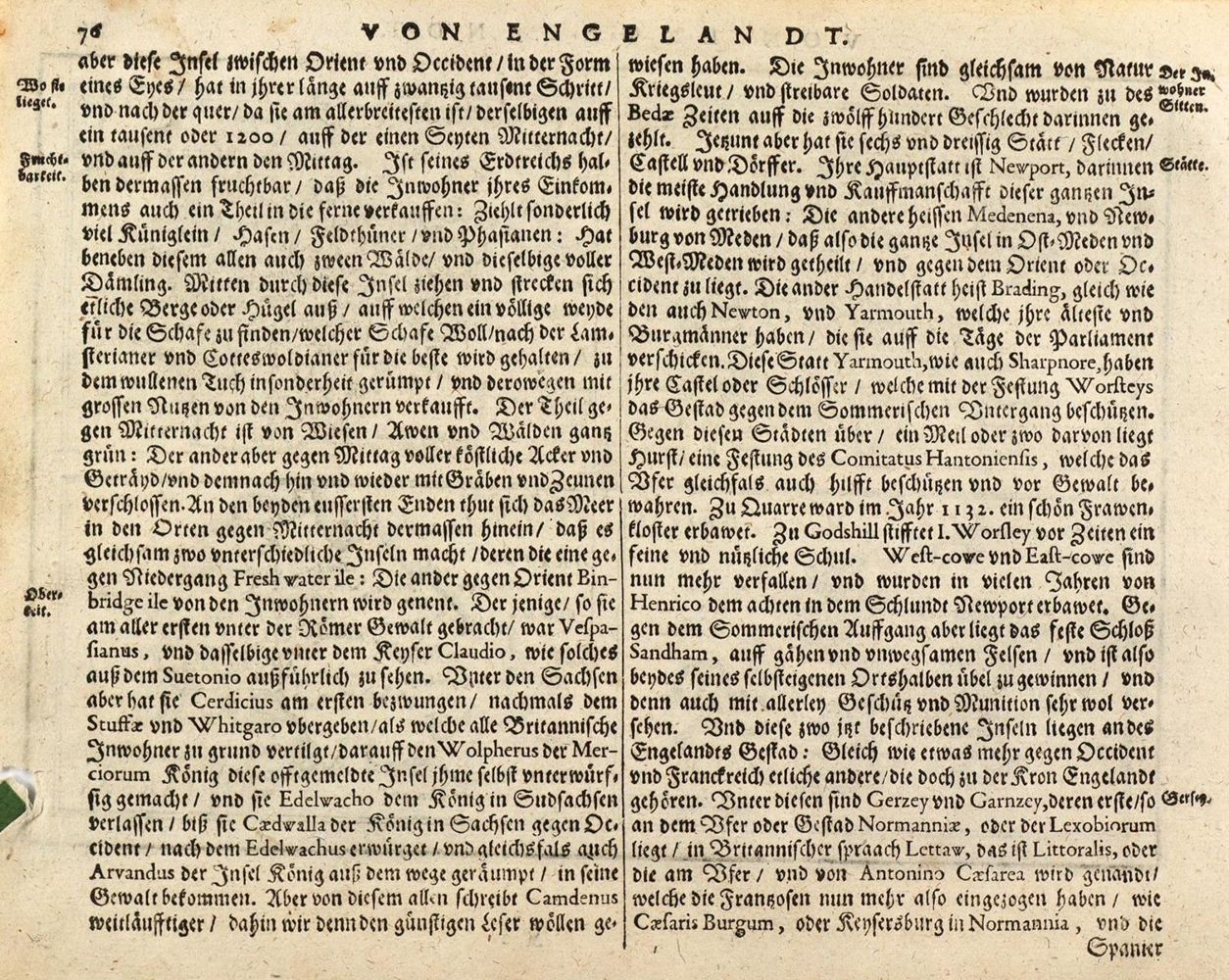 Große Abbildung Nr.2: 127-2954 Iarsay. - Essexiae Descriptio.: (Ausland, England)