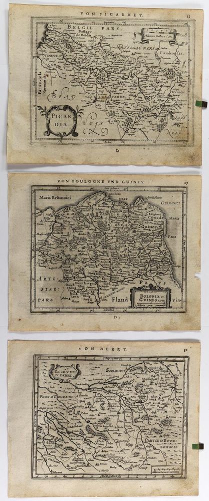 Große Abbildung Nr.3: 127-2981 Nova galiae Tabula. - Picardia. -Bologna Guines com.: (Ausland, Frankreich)