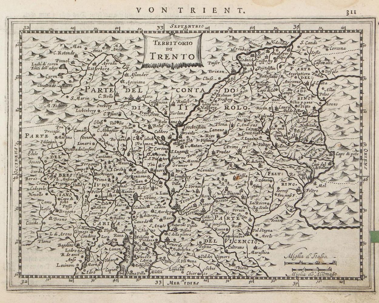 Große Abbildung Nr.1: 127-3051 Territorio di Trento.: (Ausland, Italien.)