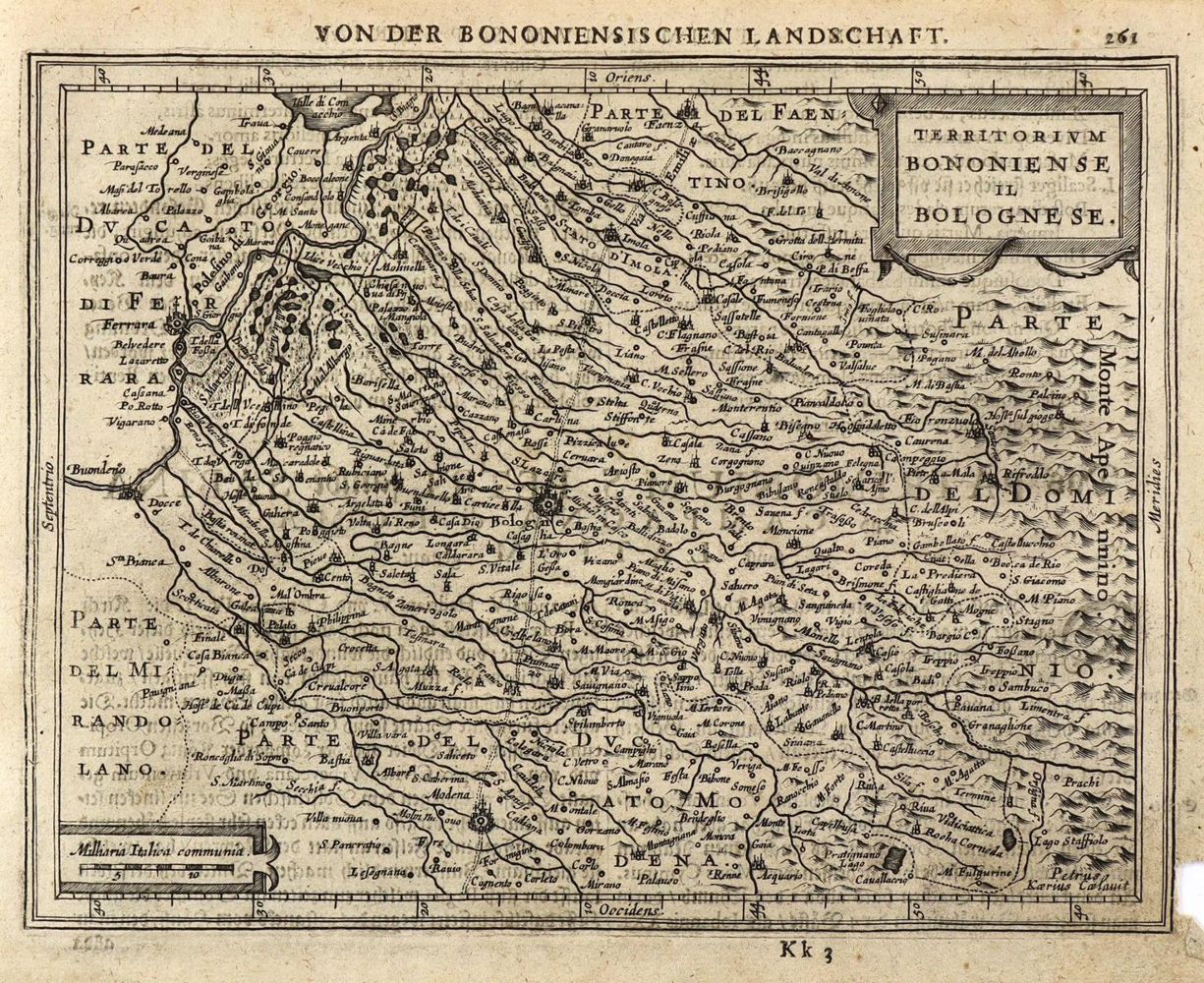 Große Abbildung Nr.1: 127-3052 Territorium Bononiense il Bolgnese.: (Ausland, Italien)