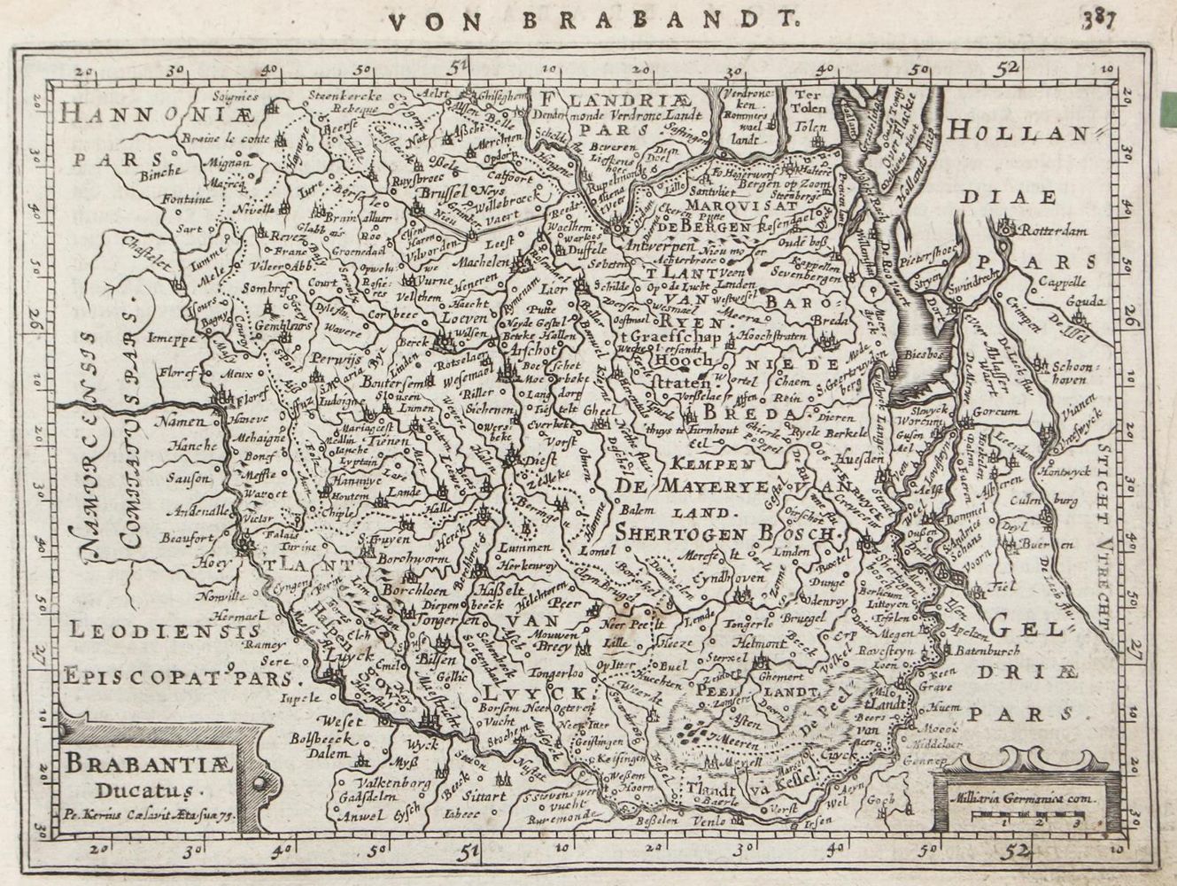 Große Abbildung Nr.1: 127-3068 Belgii sive Germaniae inferioris.: (Ausland, Mitteleuropa)