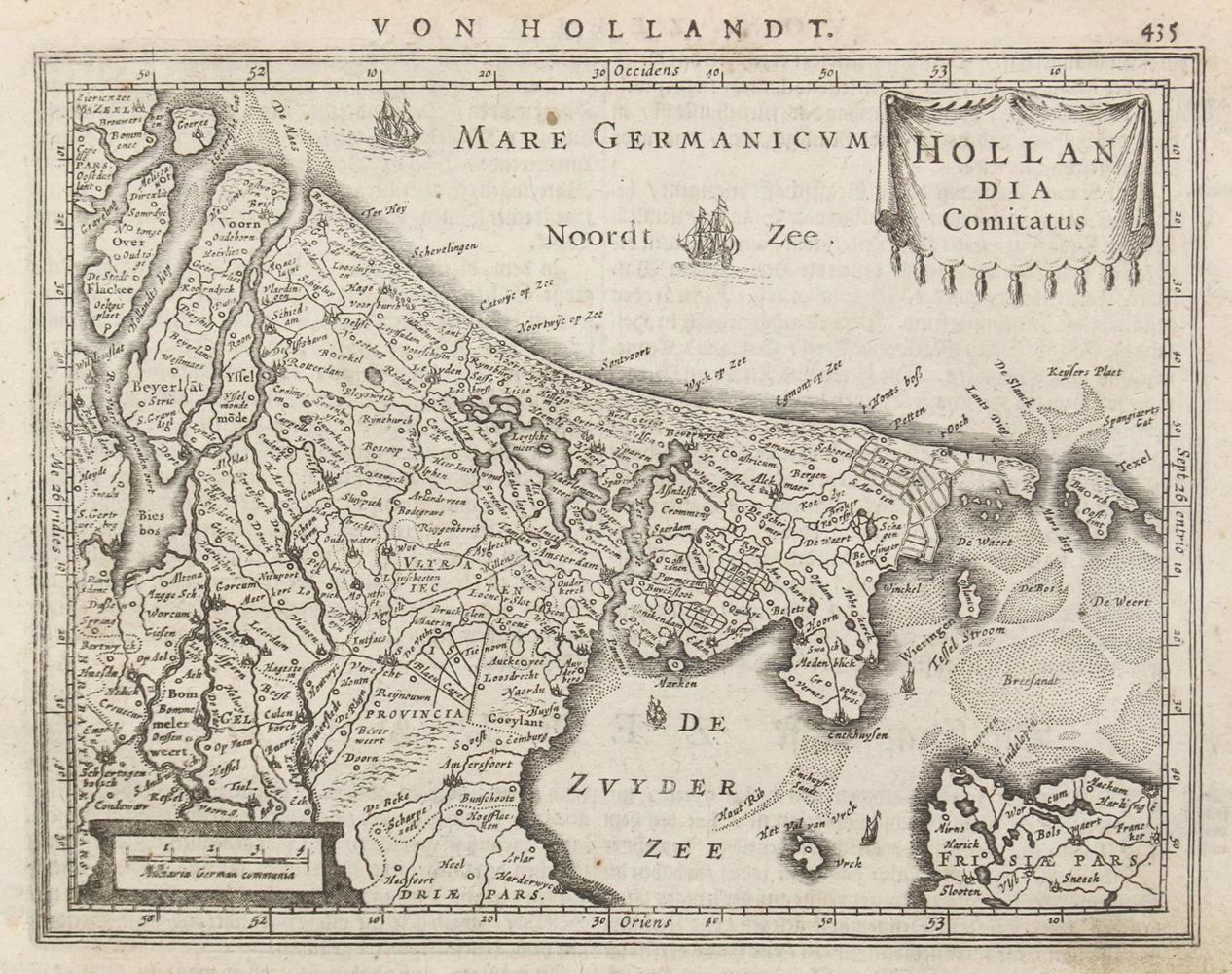 Große Abbildung Nr.1: 127-3083 Hollandia Comitatus. - Zeelandia Comitatus.: (Ausland, Niederlande)