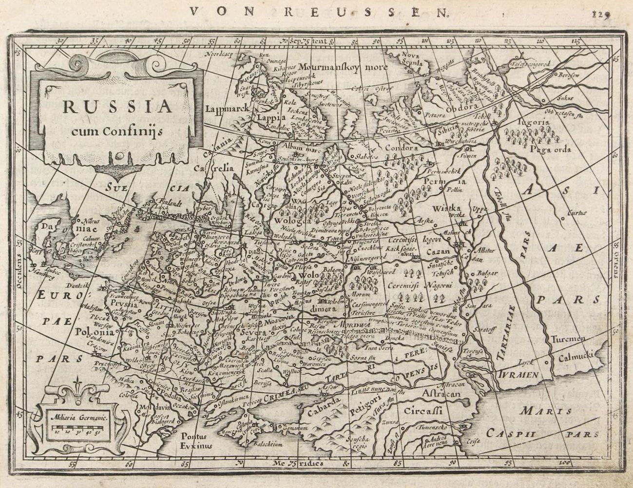 Große Abbildung Nr.1: 127-3119 Russia cum confinis.: (Ausland, Russland)