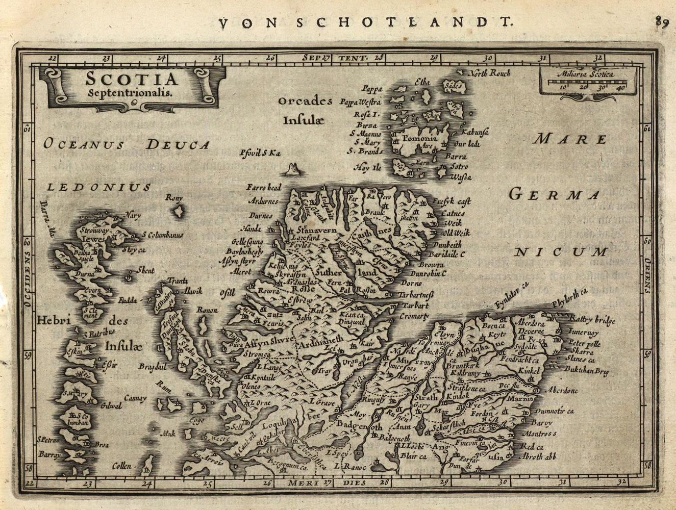 Große Abbildung Nr.1: 127-3122 Scotia Septentrionalis.: (Ausland, Schottland.)