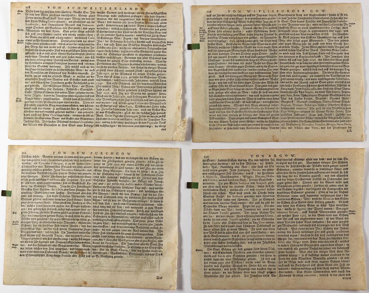 Große Abbildung Nr.4: 127-3131 Lacus Lemannus. - Nova Helvetia tabula. - Zurichou.: (Ausland, Schweiz.)
