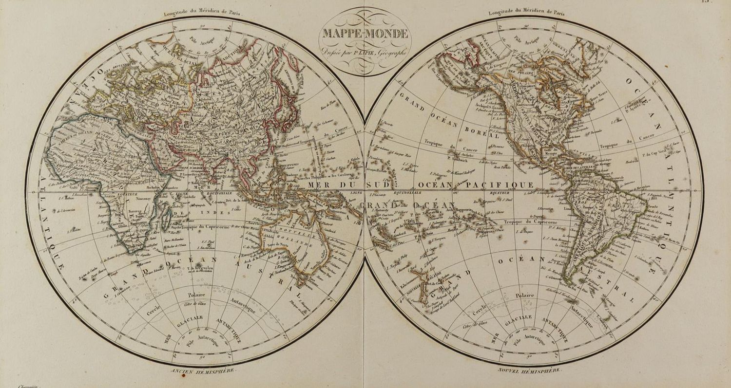 Große Abbildung Nr.2: 127-3173 Weltkarten.: (Ausland)