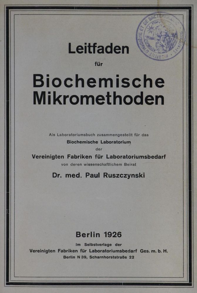 Große Abbildung Nr.1: 127-328 Mikrochemie.: (Aus der Sammlung Professor Dr.Dr.Johannes Büttner Teil 1)