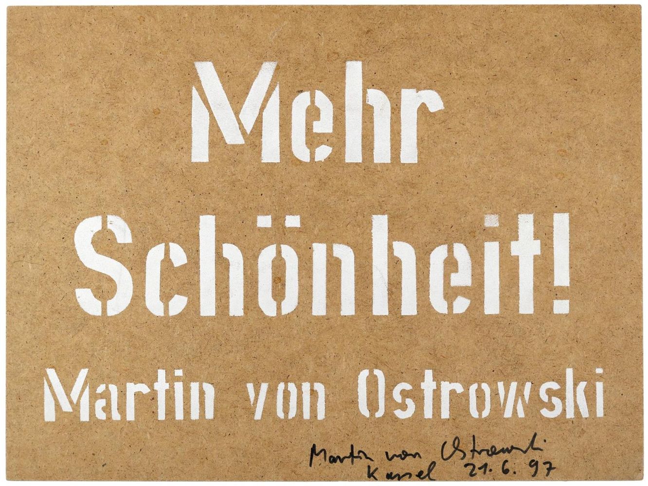 Große Abbildung Nr.1: 127-3352 Ostrowski, Martin von: (Künstlergraphik, Dokumenta X)