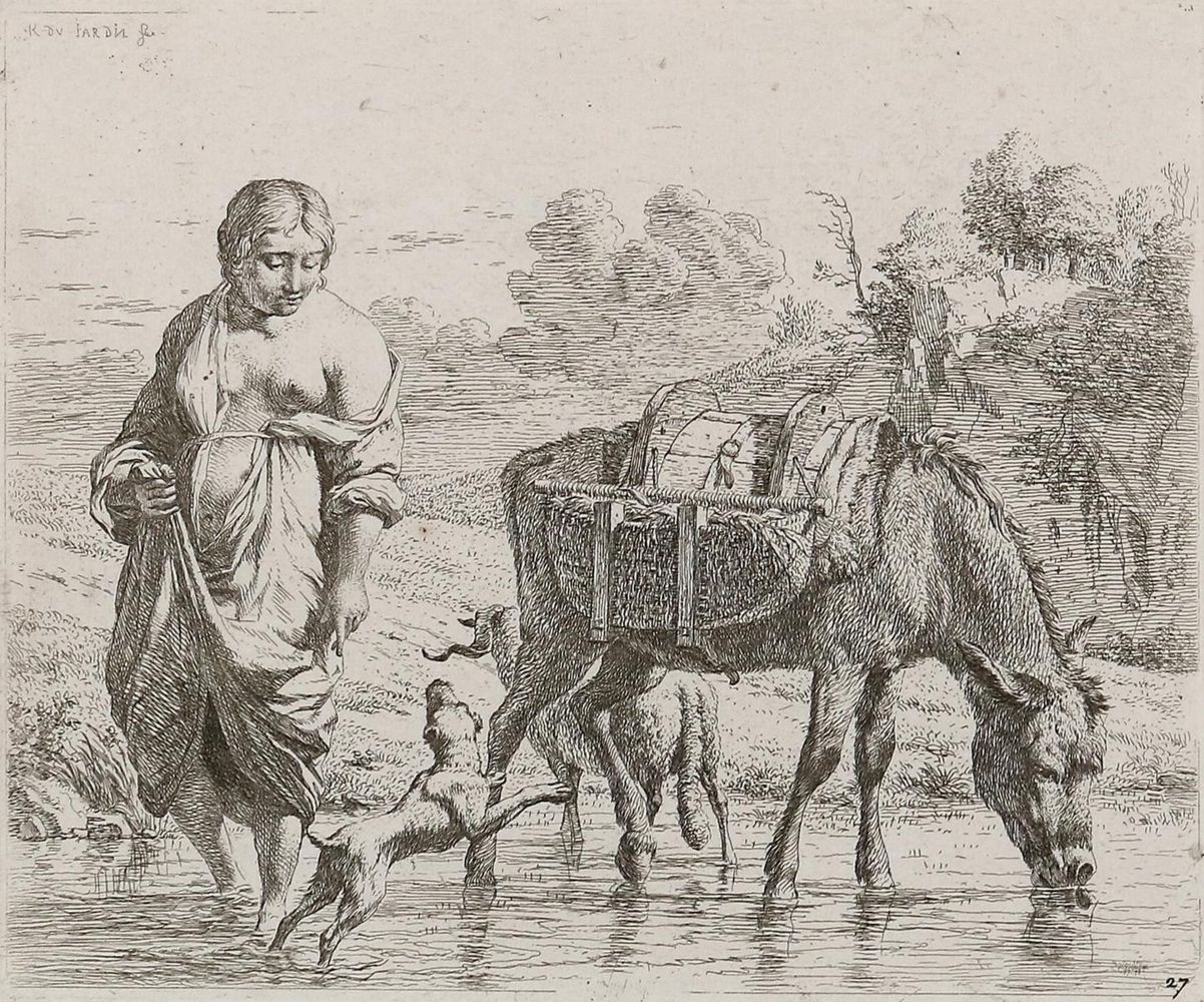 Große Abbildung Nr.1: 127-3372 Dujardin, Karel: (Künstlergraphik)