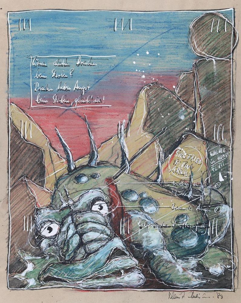 Große Abbildung Nr.1: 127-3411 Fafnir.: (Künstlergraphik)