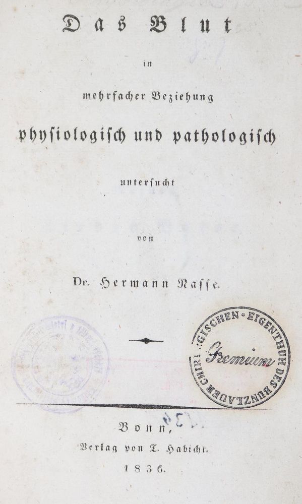 Große Abbildung Nr.1: 127-344 Nasse,H.: (Aus der Sammlung Professor Dr.Dr.Johannes Büttner Teil 1)