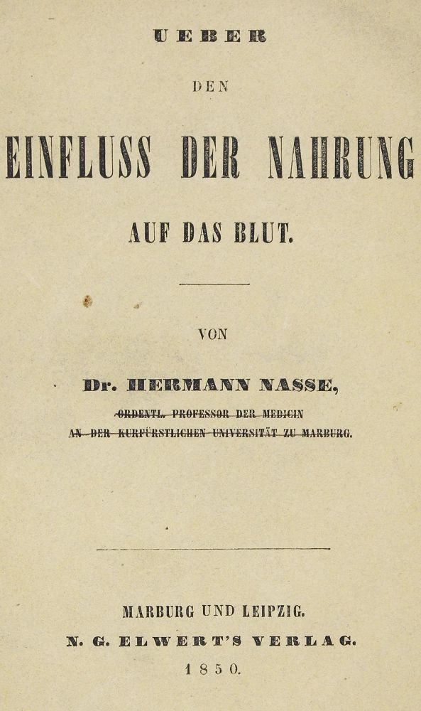 Große Abbildung Nr.1: 127-345 Nasse,H.: (Aus der Sammlung Professor Dr.Dr.Johannes Büttner Teil 1)