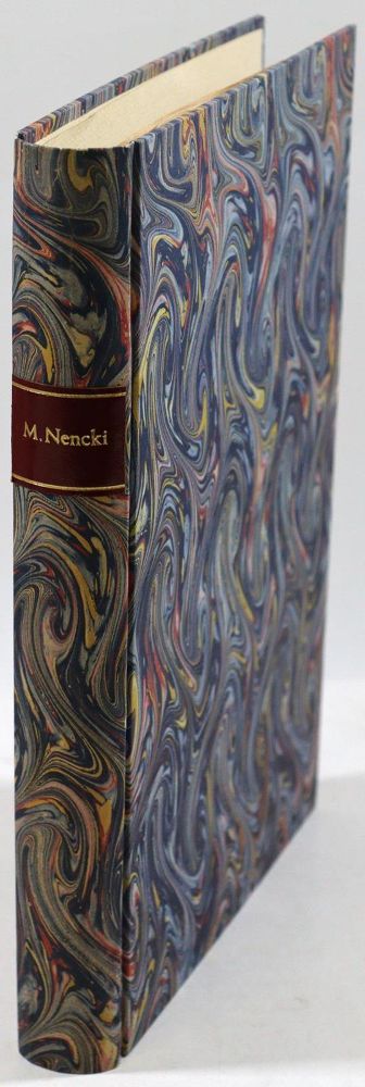 Große Abbildung Nr.2: 127-349 Nencki,M.: (Aus der Sammlung Professor Dr.Dr.Johannes Büttner Teil 1)
