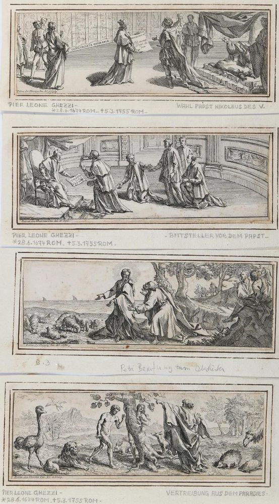 Große Abbildung Nr.1: 127-3493 Ghezzi, Pier Leone: (Künstlergraphik)