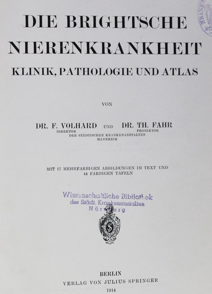 Große Abbildung Nr.1: 127-350 Nephrologie.: (Aus der Sammlung Professor Dr.Dr.Johannes Büttner Teil 1)