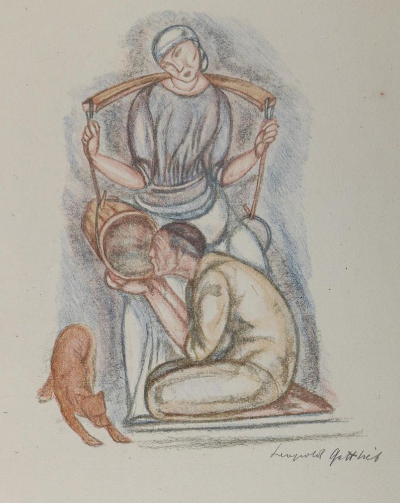 Große Abbildung Nr.1: 127-3509 Gottlieb, Leopold: (Künstlergraphik)