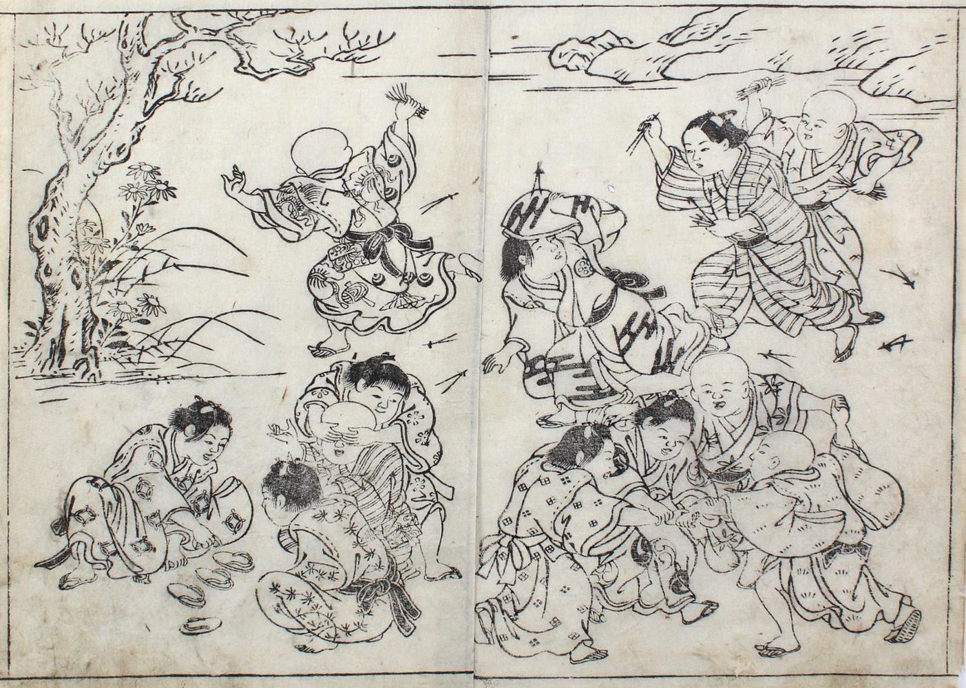 Große Abbildung Nr.2: 127-3625 Sukenobu, Nishikawa: (Künstlergraphik, Japan)