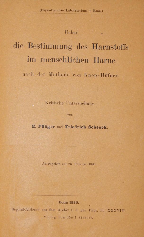 Große Abbildung Nr.1: 127-365 Pflüger,E.: (Aus der Sammlung Professor Dr.Dr.Johannes Büttner Teil 1)