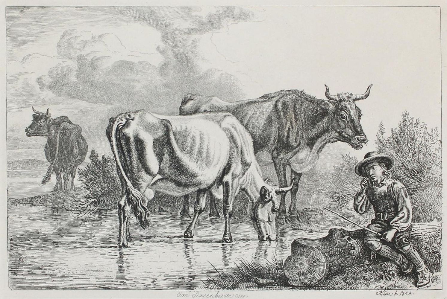 Große Abbildung Nr.1: 127-3676 Klein, Johann Adam: (Künstlergraphik)