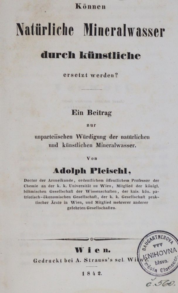 Große Abbildung Nr.1: 127-372 Pleischl,A.: (Aus der Sammlung Professor Dr.Dr.Johannes Büttner Teil 1)